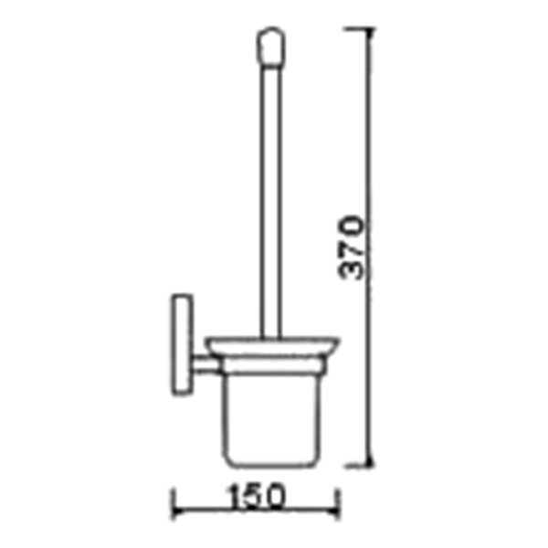 Abagno Toilet Brush Holder AR-1688