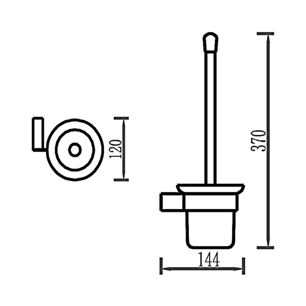 Abagno Toilet Brush Holder AR-3388