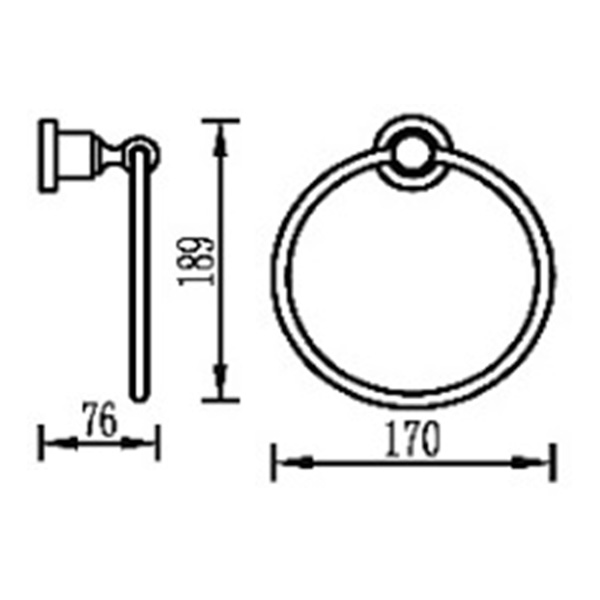 Abagno Towel Ring AR-3880