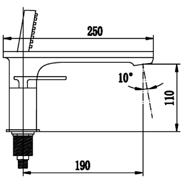 Abagno Deck-mounted 4-hole Bath/Shower Mixer BTM-404-CR