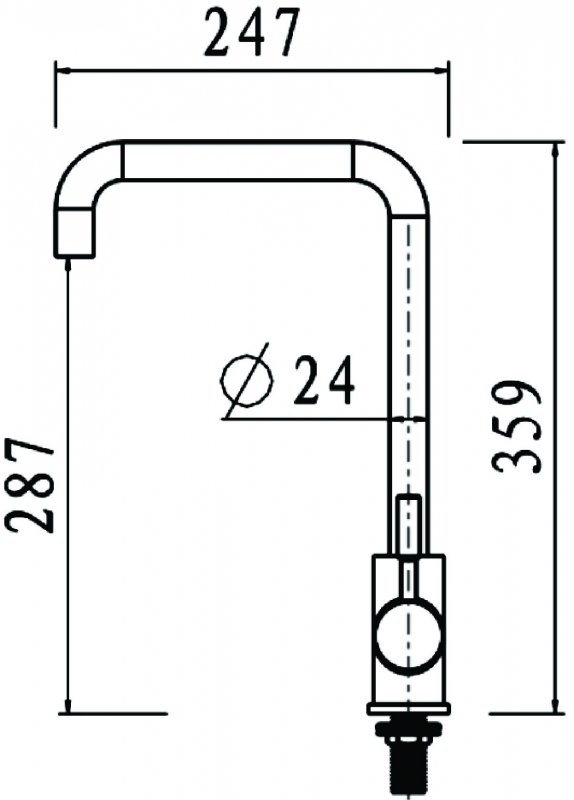 Abagno Sink Tap SKC-190-SS