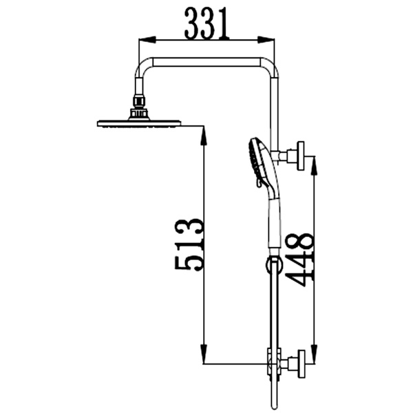 Abagno Exposed Shower Column SP-HT-966-672