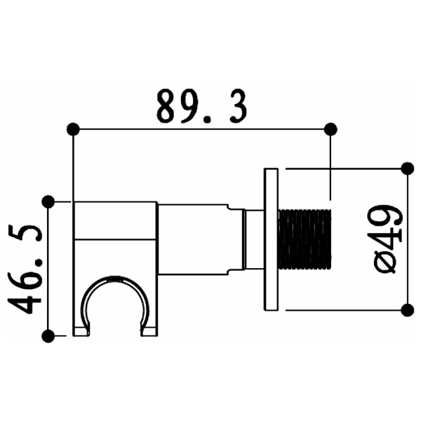 Abagno Angle Valve With Holder T-5393H