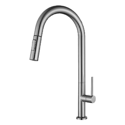 Abagno Pillar Sink Tap With Pull-out Spray LKT-028P-SS