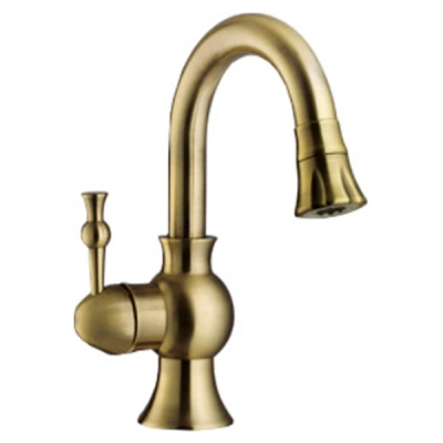 Abagno Basin Mixer With Double Spray LPM-075-BR [Bronze]