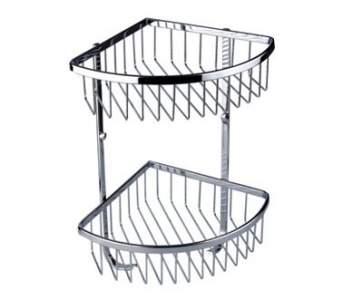 Abagno Double Layer Corner Basket With Hook SC-004DH