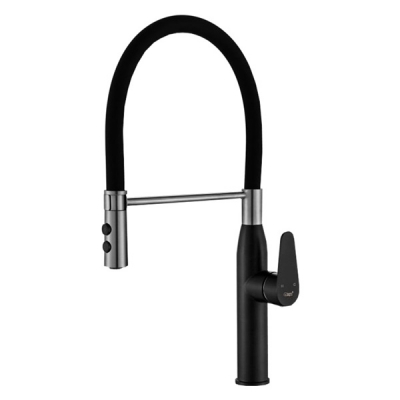 Abagno Kitchen Sink Mixer with Flexible Spout Black Nickel SIM-179F-BS