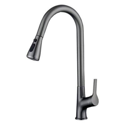Abagno Kitchen Sink Mixer With Pull-out & Double Spray TIM-180P-BN [Black Nickel]
