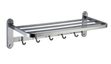 Abagno Towel Rack With Hooks TR-6102-BP